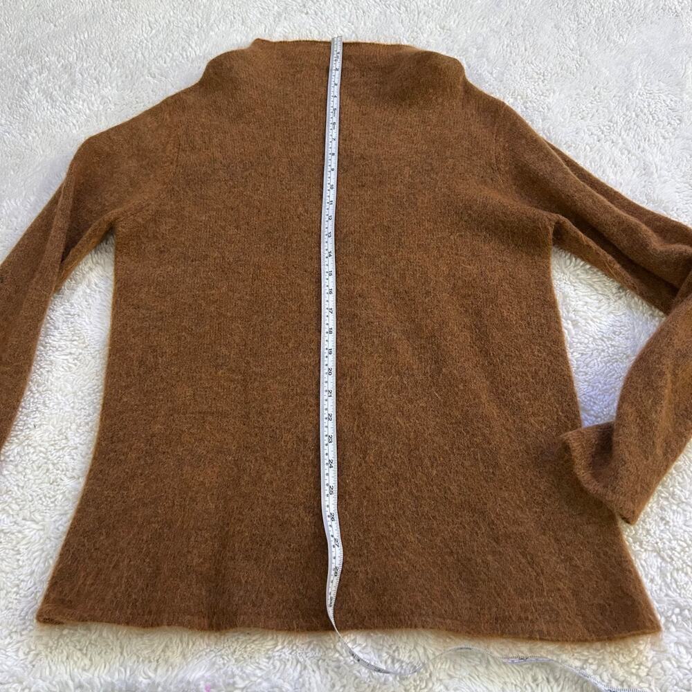 Eileen Fisher Brown TurtleNeck M Designer Quite Luxury Classic Preppy Old Money - Picture 3 of 7